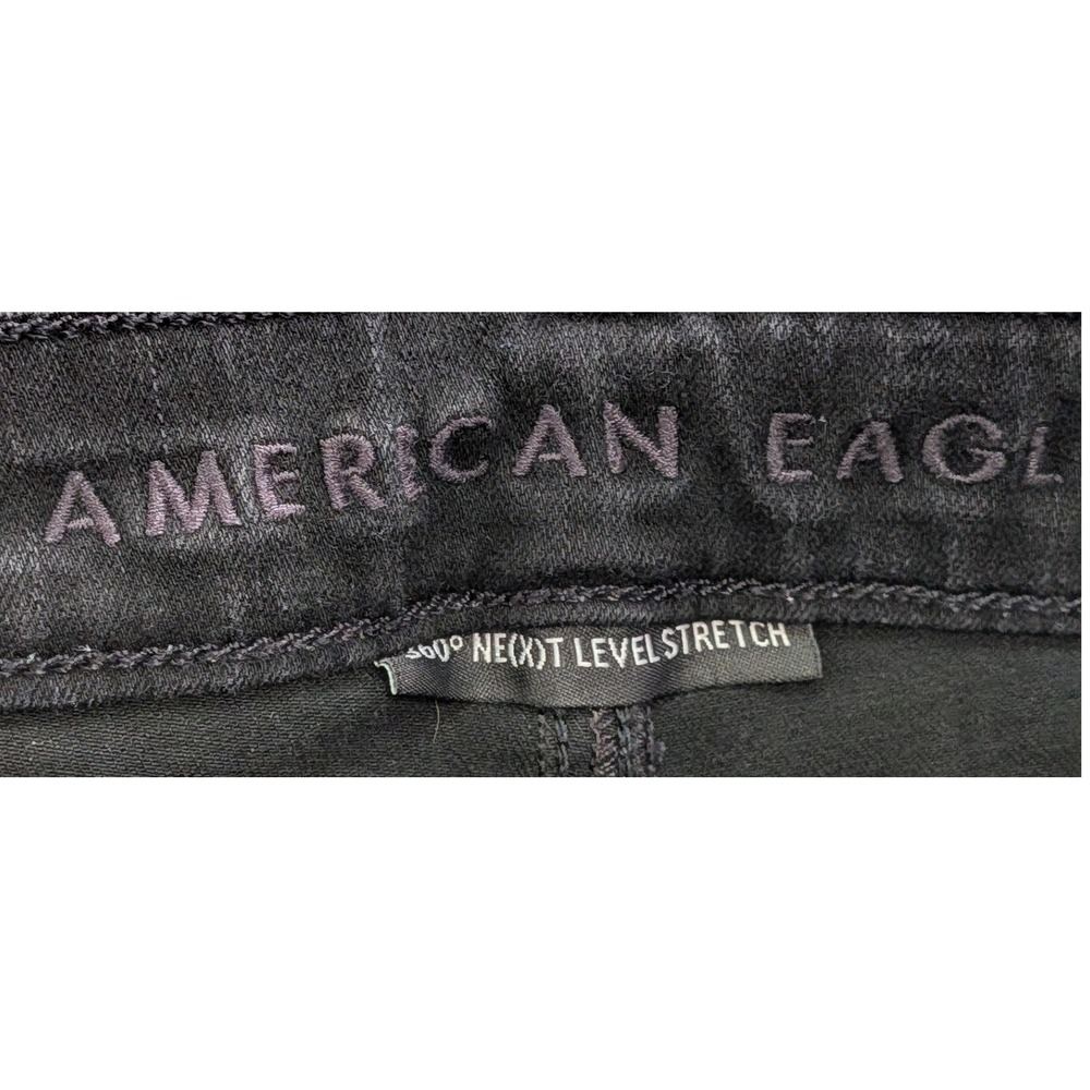 American Eagle Skinny Jeans Womens 2 Regular Black Ne(x)t Level Stretch - Picture 3 of 6